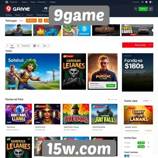 Análise da interface do site 9game